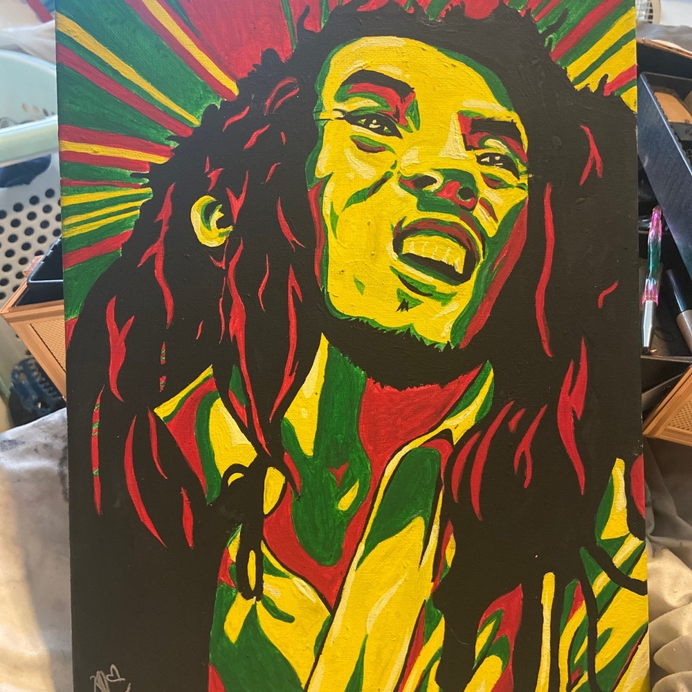 bob Marley painting